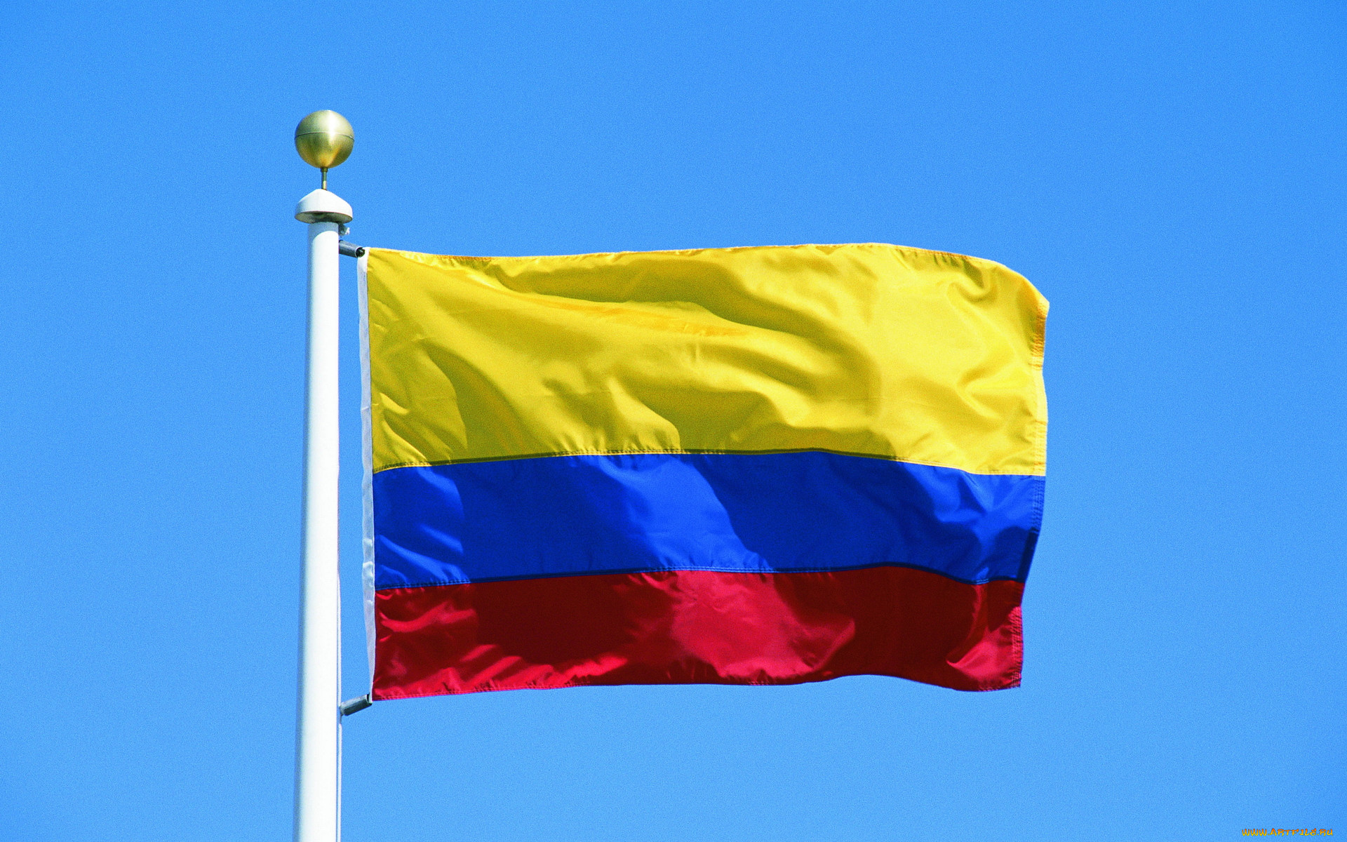 флаг колумбии с гербом